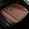 USB ventilated seat cushion with fans in black suede material measuring 48x46cm for car cooling