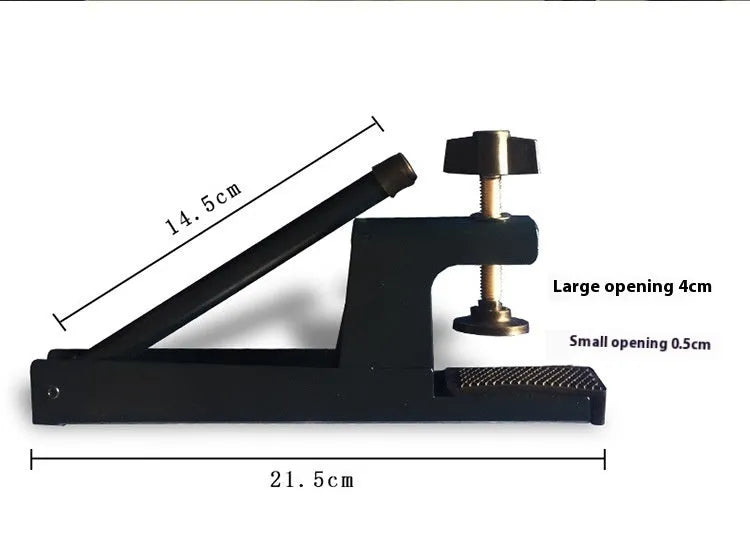 Table tennis post with universal large clip and thickened open grid frame for indoor tables
