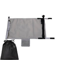 Portable children's aircraft pedal seat extender with extension device and drawstring storage pocket in blue colour