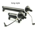 Black dog-shaped touch screen stylus with conductive silicone body on white background