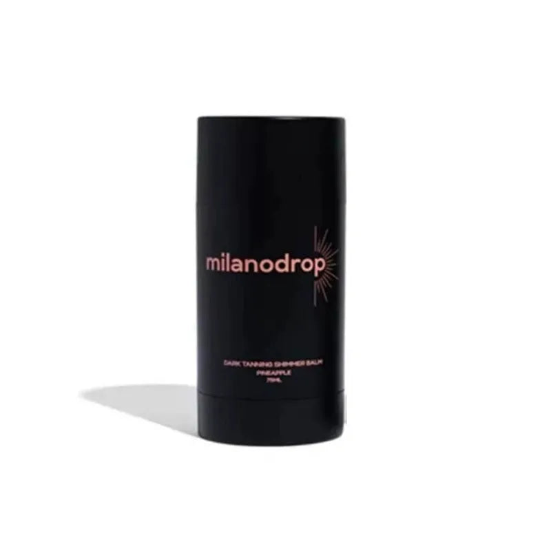 Matte sun tanning black liquid set showing 50ml tanning drops and 75ml tanning flash cream bottles