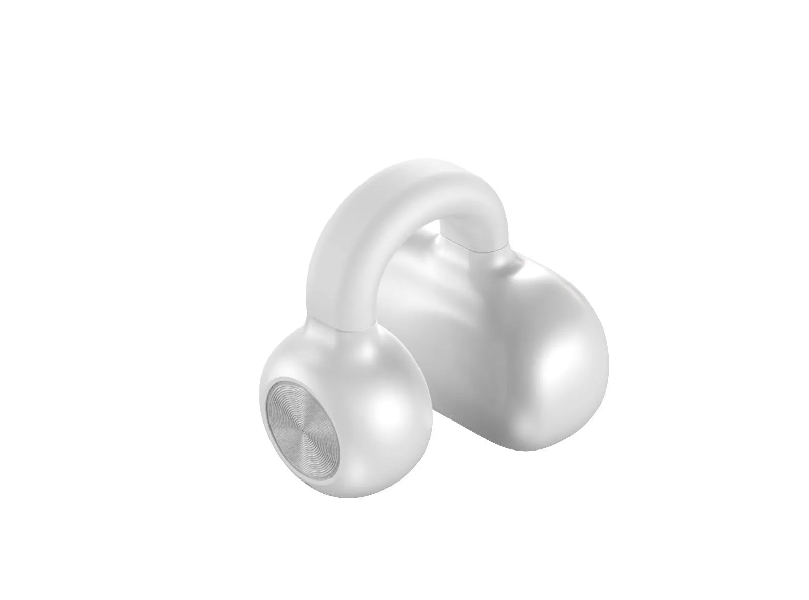 Clip-on Bluetooth earphones with bone conduction technology for wireless exercise audio