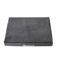 Memory sponge dog mat with removable Shu cotton velvet cover in brown colour