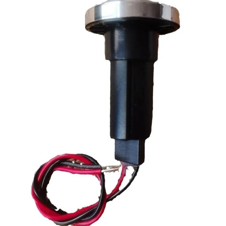 Yacht anchor light socket with stainless steel pole and white ABS housing, showing bottom wiring connections
