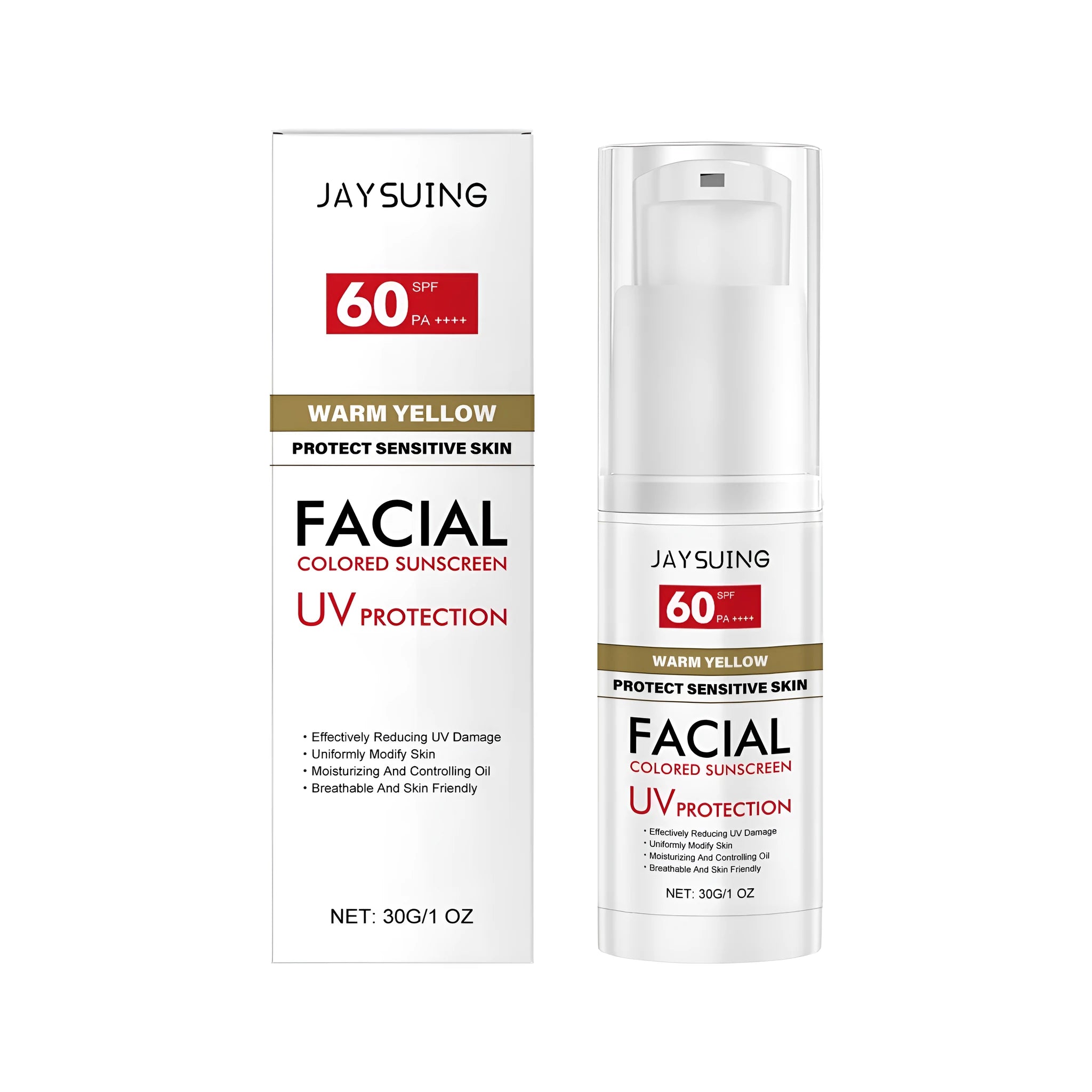 30g tube of lightweight sunscreen with hyaluronic acid and Centella asiatica extract