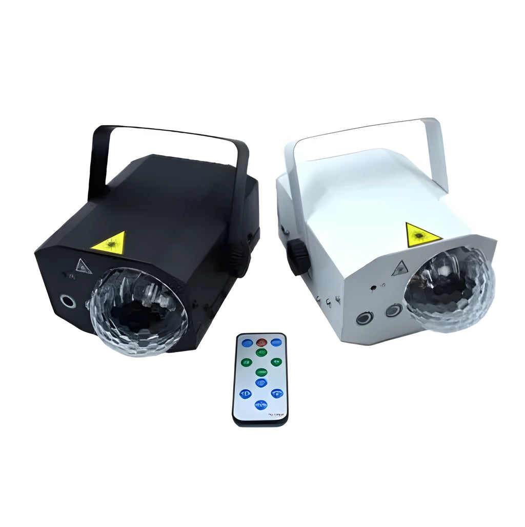 Black or white LED laser magic fan projection lamp for stage and party lighting