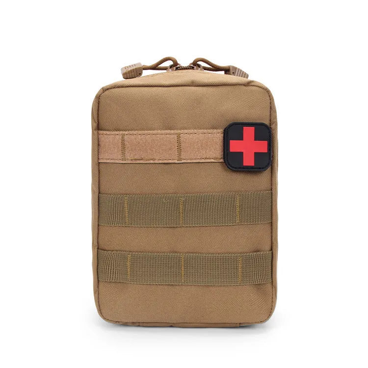 Tactical medical accessory pouch with MOLLE webbing in army green colour