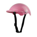 Small S size plastic pet motorcycle safety helmet in pink, black, yellow, or green colours
