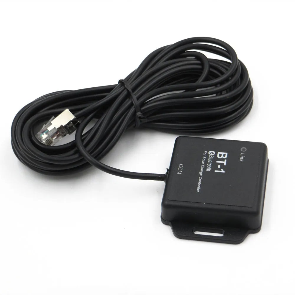 BT-1 model solar panel charge controller with Bluetooth module for 12V and 24V battery systems