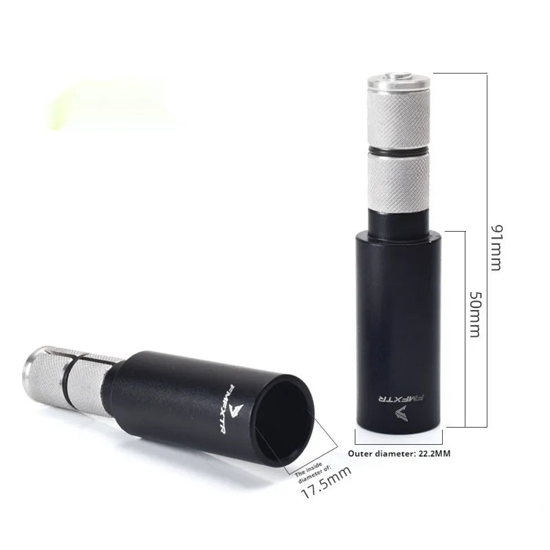 Aluminium alloy bicycle handlebar extension rod pair with 15-20mm adjustment range