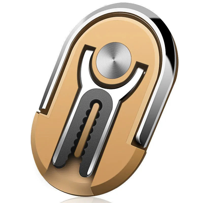 Universal magnetic car phone bracket mounted on vehicle air vent showing 360-degree rotation adjustment