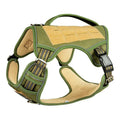 Tactical dog chest strap made from Oxford cloth in olive green colour for working canines