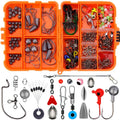 Weihe 257-piece fishing lure accessories set in ABS plastic tackle box for Texas, sea and rock fishing