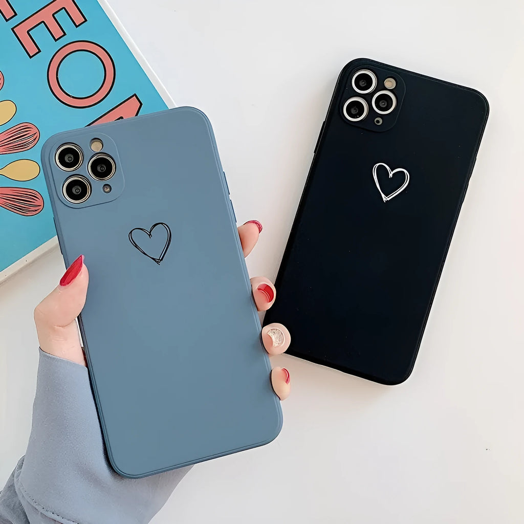 Silicone back cover phone case for Apple iPhone in multiple colour options.