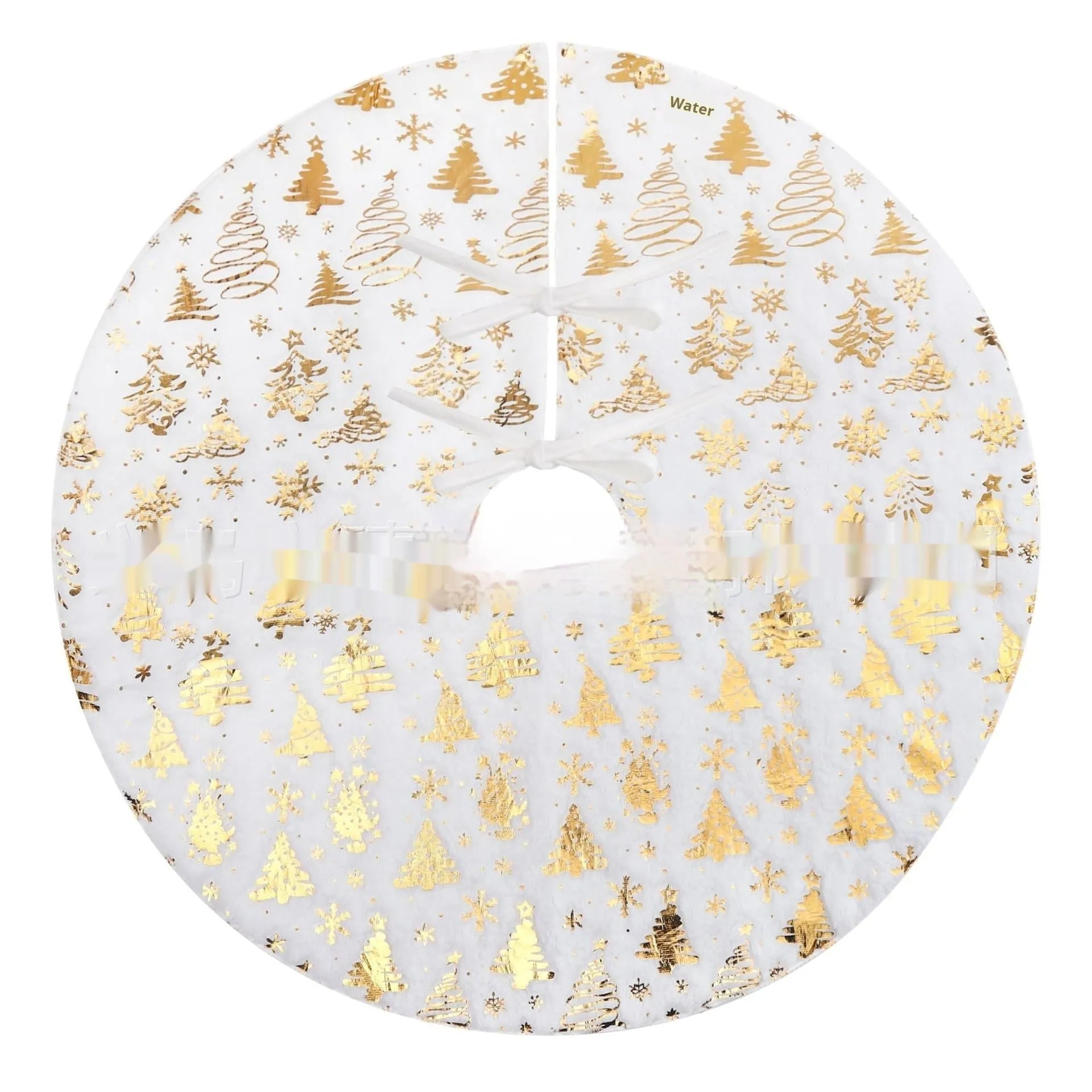 Plush Christmas tree style festive rug in cedar or snowflake star design