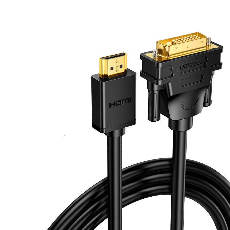 HDMI adapter cable for laptop to external display connection, shown in multiple available lengths.