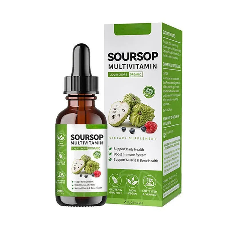60ml bottle of Annona Prickly Fruit and Lychee flavoured edible Care Drops for adult consumption