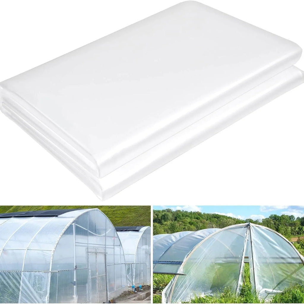 Plastic greenhouse film roll for vegetable cold protection measuring 4x8 metres