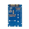 Black SATA 3 to M.2 NGFF MSATA SSD conversion adapter card with gold connectors
