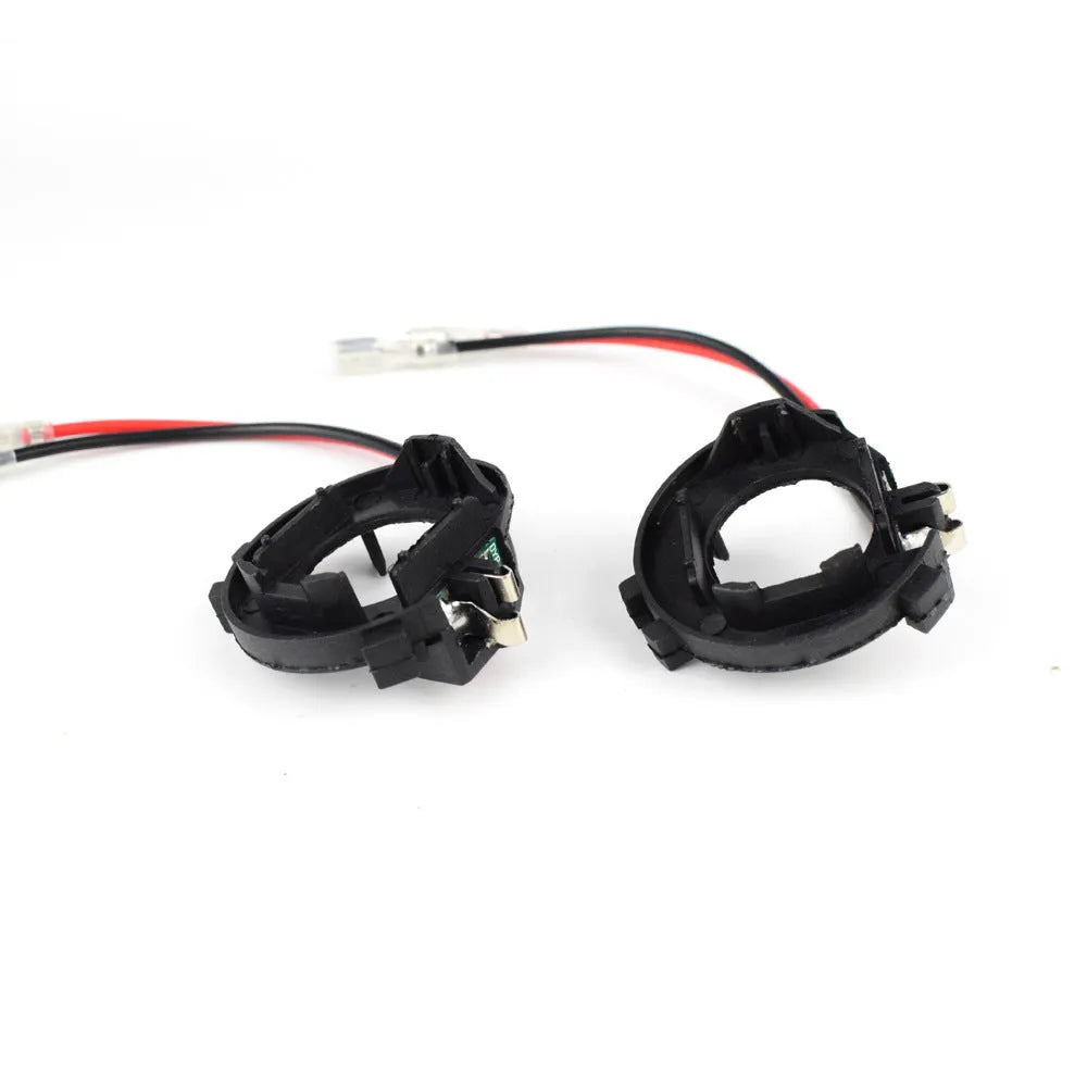 Black H7 LED headlight adapter bracket for Volkswagen Golf 5 MK5 GTI Jetta models