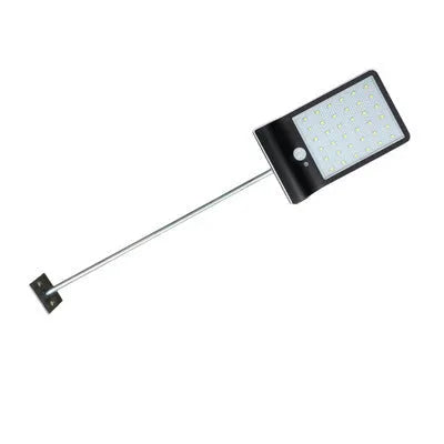 Black and white solar garden light with waterproof IP65 rating for outdoor courtyard and balcony use