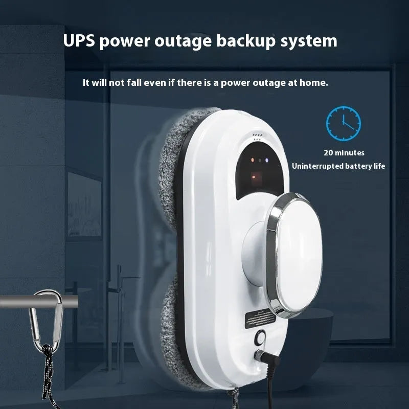 White full-automatic high altitude cleaning machine for window cleaning with remote control