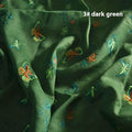 Pure ramie Hanfu embroidery fabric showing texture and available colour options
