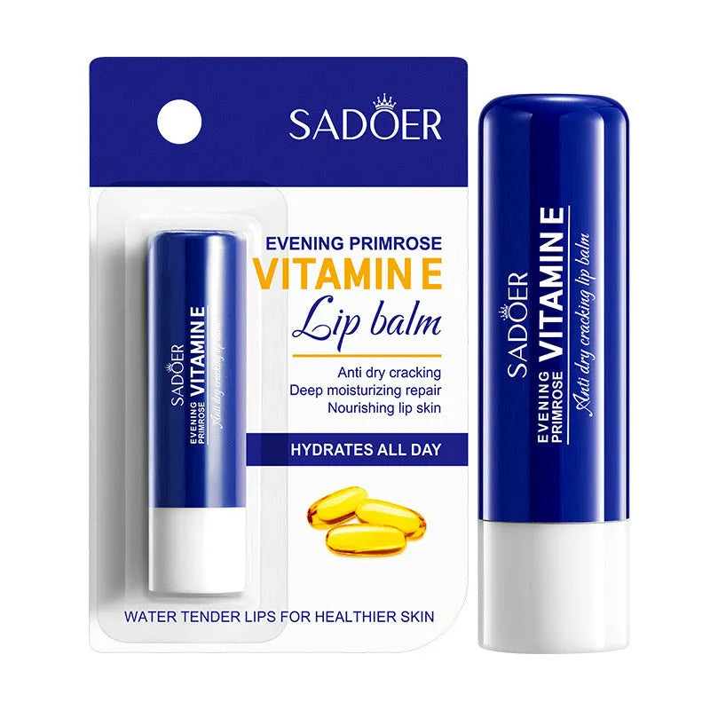 Anti-chapped moisturising lipstick in a choice of hyaluronic acid, vitamin E, UV protection, and flavoured variants