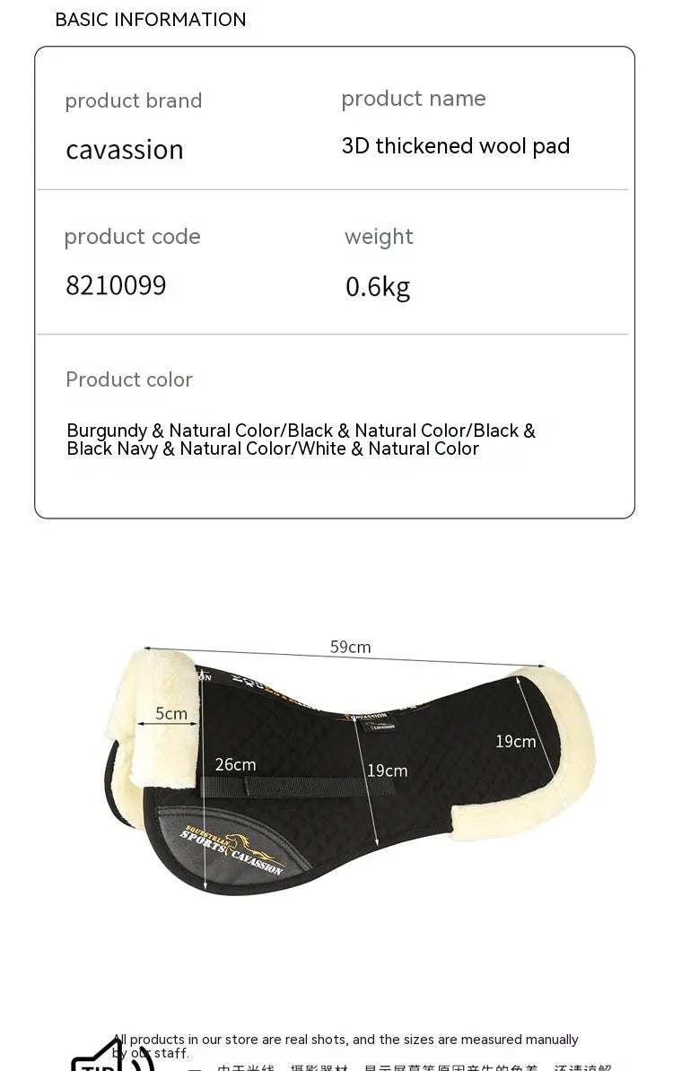 Riding saddle pad for shock absorption in equestrian and cycling waist protection
