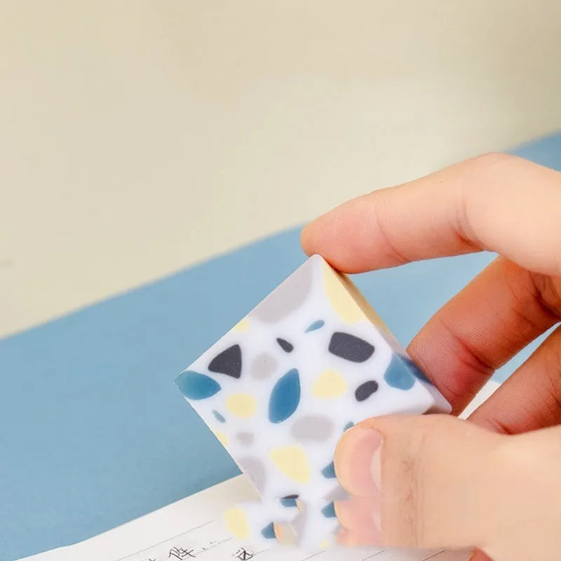 Super Clean Traceless rubber eraser with brick shape for students and office work.