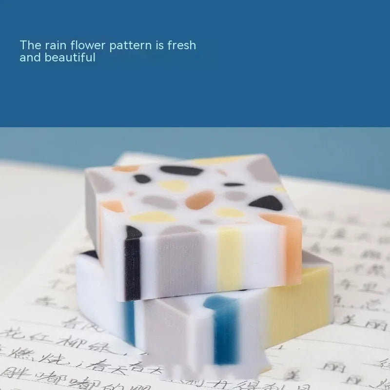 Super Clean Traceless rubber eraser with brick shape for students and office work.