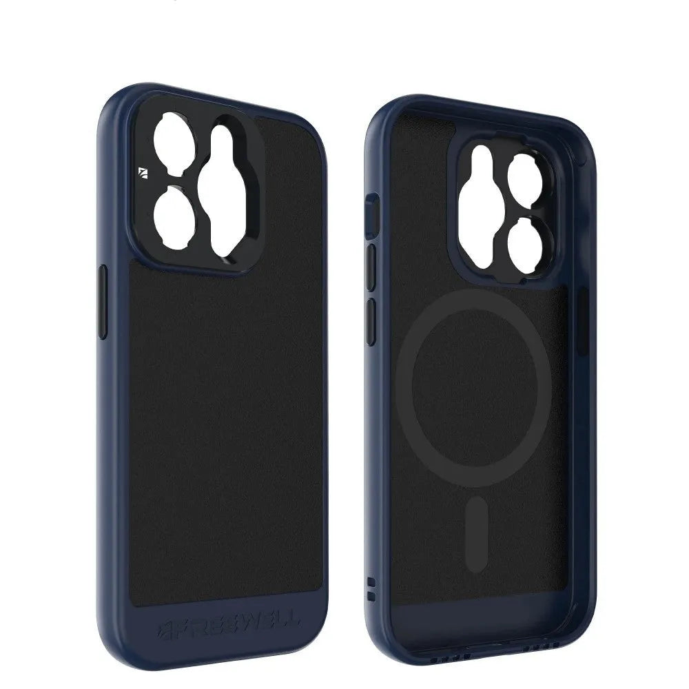 Black phone case compatible with iPhone 13 Pro, 14 Pro and 15 Pro models