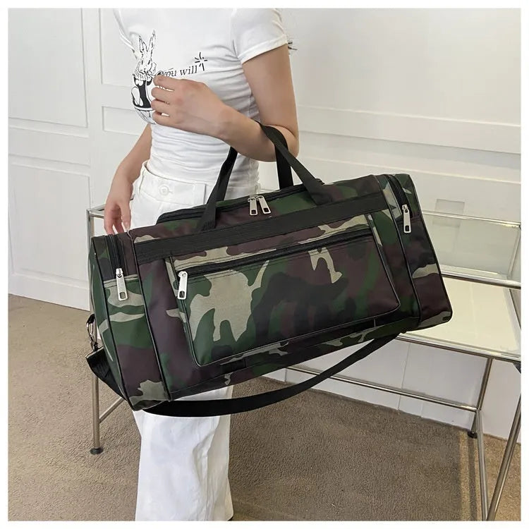 Camouflage pattern waterproof luggage bag with urban style and under 20L capacity