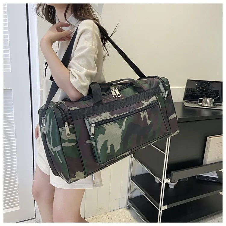 Camouflage pattern waterproof luggage bag with urban style and under 20L capacity