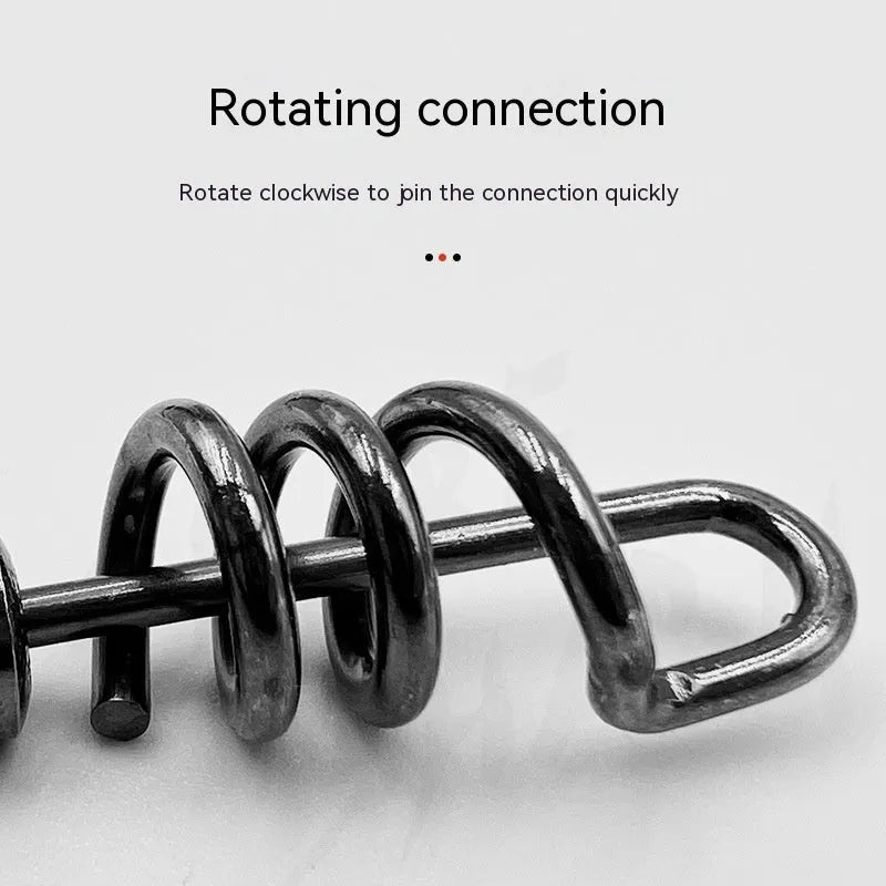 Stainless steel 8-shaped fishing swivel connector for reducing line twist