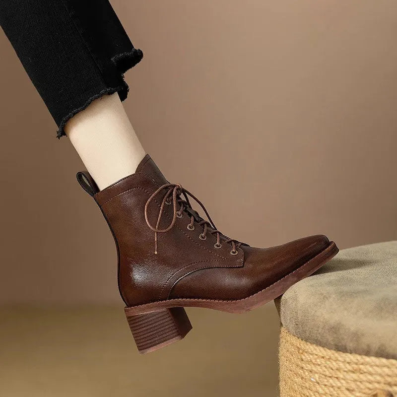 Women's black pointed toe ankle boots with 5.5cm heel and 13cm shaft height