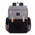 LAND Mommy large Oxford cloth diaper backpack with changing mat in grey colour