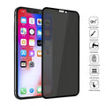 Black anti-peeping tempered glass screen protector for iPhone with HD clarity