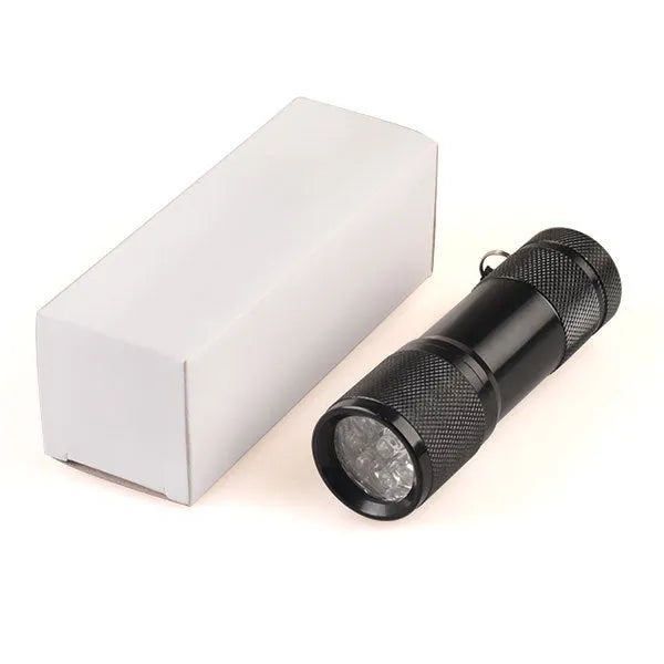 Black aluminium alloy smart vein locator device for medical vein detection.
