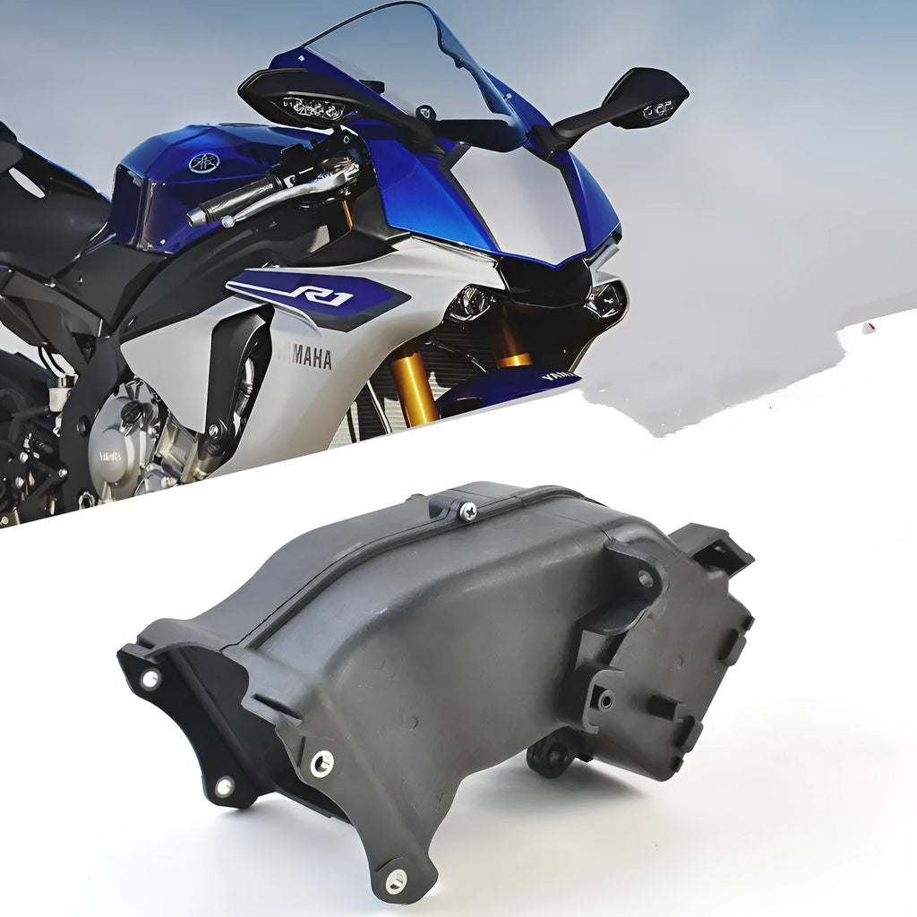 Black motorcycle ventilation pipe for Yamaha models measuring 280mm x 170mm x 160mm