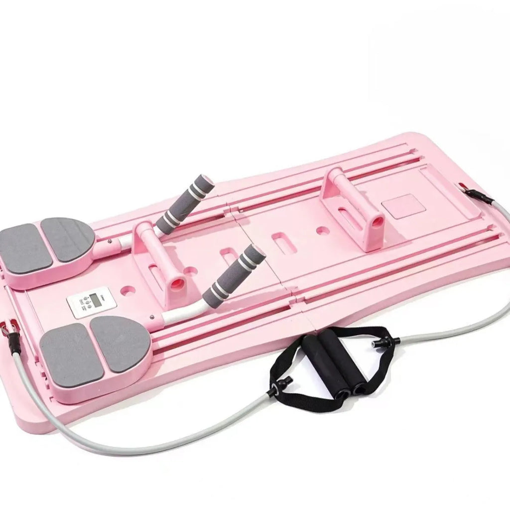 Purple, black, and pink foldable PP plastic belly panel flat support trainer for fitness