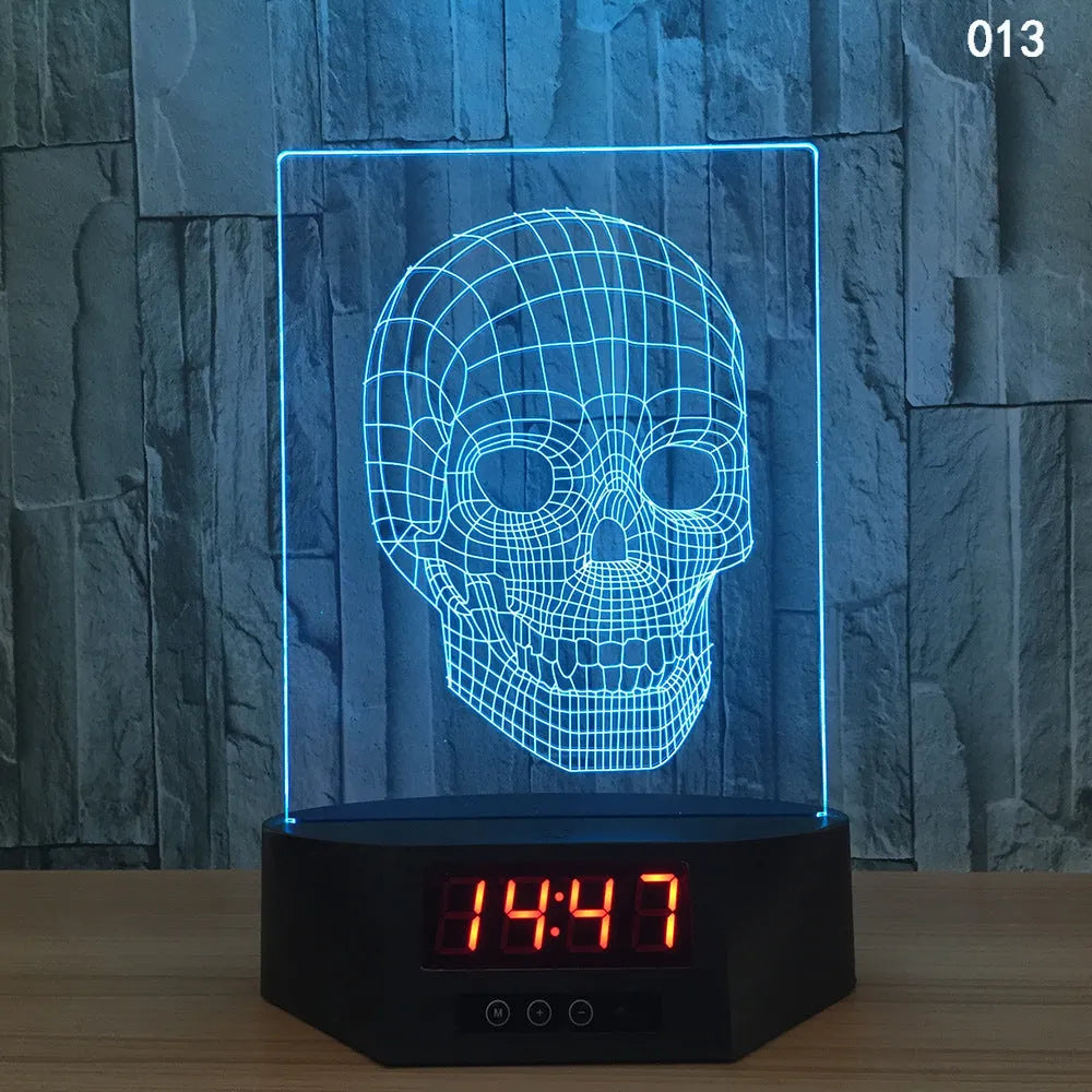 Blue dolphin 3D LED night light on a table with remote control