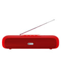 Desktop wireless long strip subwoofer in black, blue, red, or silver grey colour