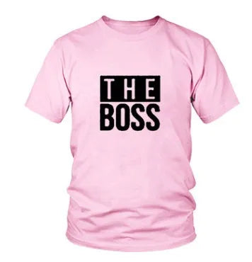 Man's loose fit round neck t-shirt with a graphic print, short sleeves, on a white background.