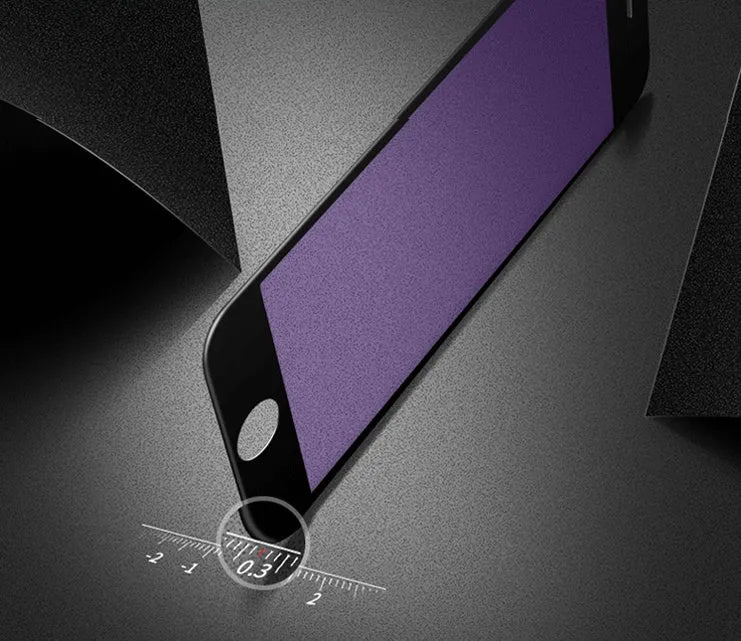 3D carbon fibre soft edge tempered glass screen protector for iPhone X 8 7 6s models in black and white.
