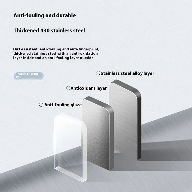 Stainless steel square automatic touchless kitchen bin with large capacity.