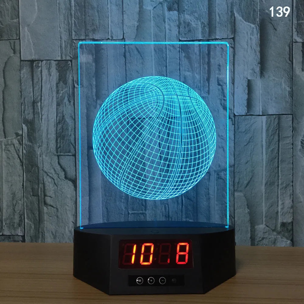 Blue dolphin 3D LED night light on a table with remote control