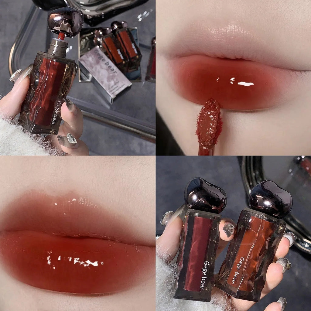 Glacier Lava Lip Lacquer in water-light mirror finish with colour correction properties