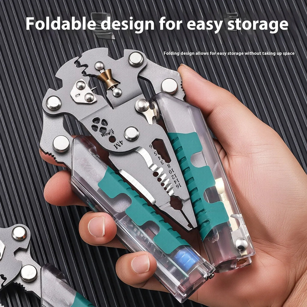Thickened electric pointed pliers wire stripper body with Luo Ni steel cutting edge and rust prevention, available in 215mm and 225mm lengths.
