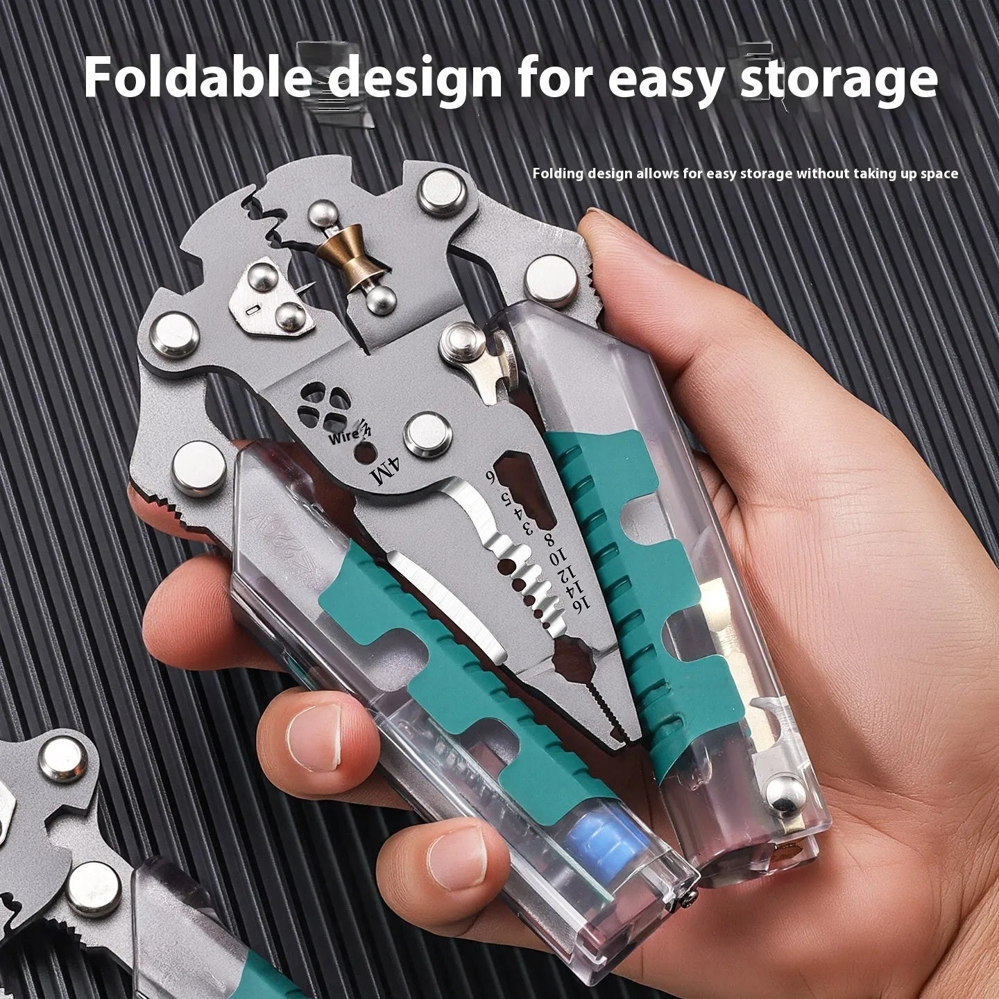 Thickened electric pointed pliers wire stripper body with Luo Ni steel cutting edge and rust prevention, available in 215mm and 225mm lengths.